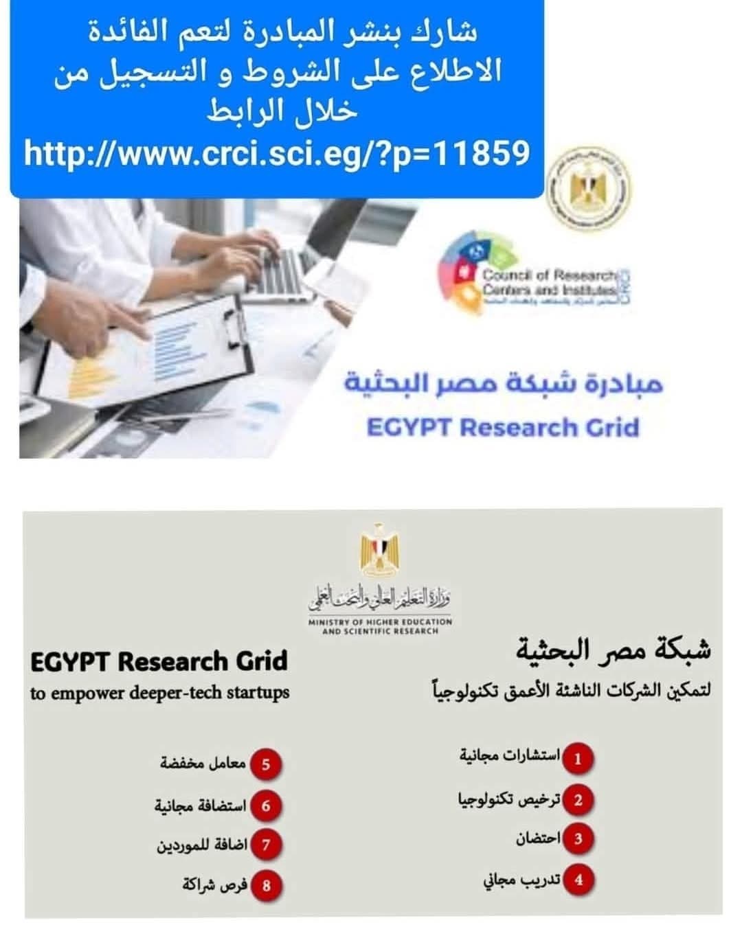 The City of Scientific Research and Technological Applications Joins the Egypt Research Network (ERG) Initiative